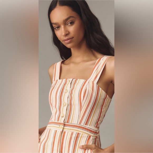 NWT Anthropologie The Portside Button-Front Jumpsuit by Maeve - Picture 5 of 14